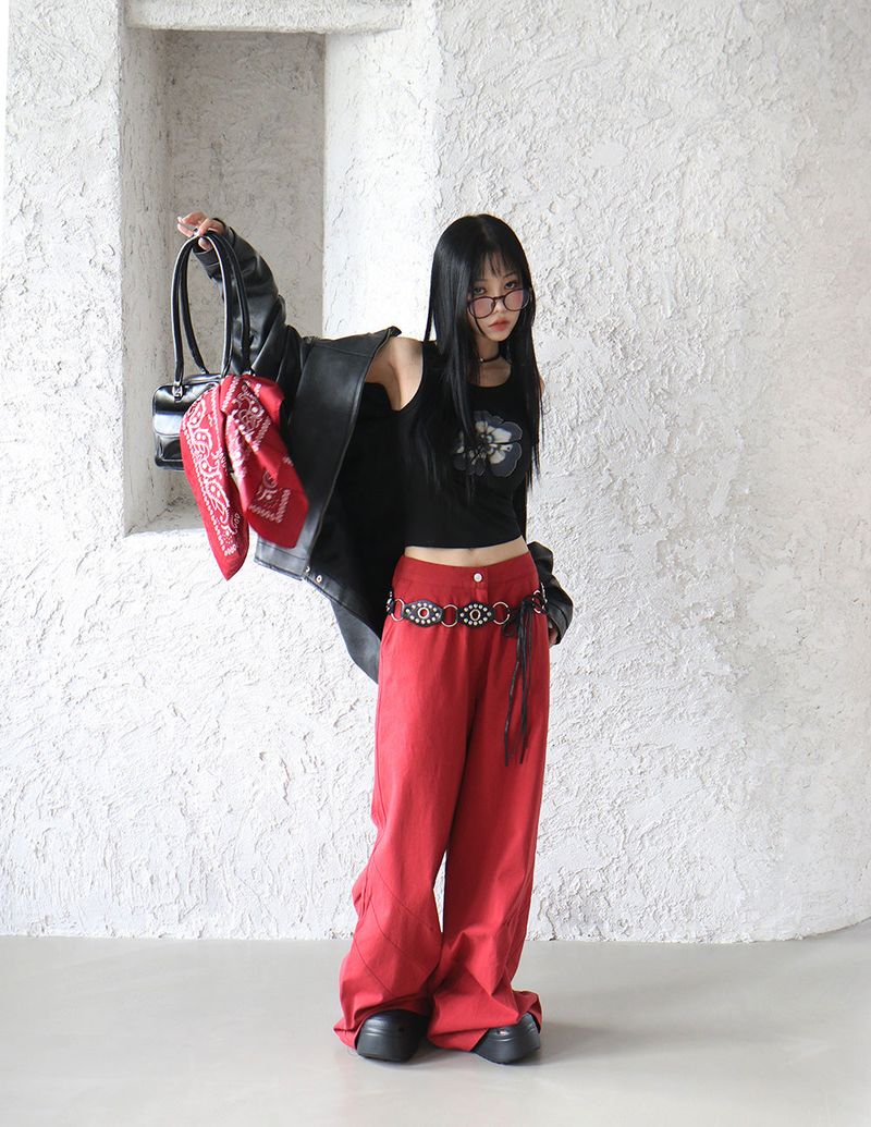 F/W Flower Slim Sleeveless