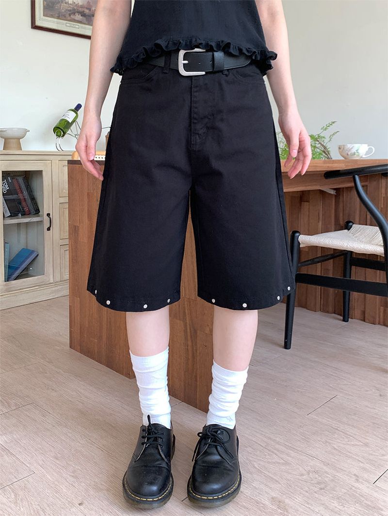 STUD BERMUDA PANTS (2C)