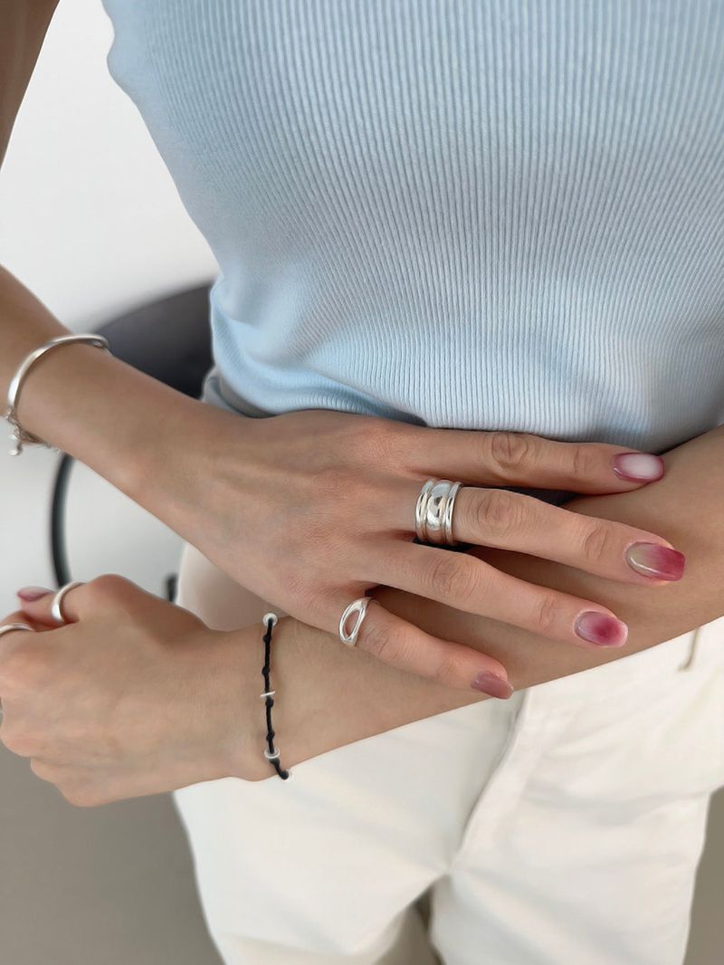 [925silver] Mini hole ring