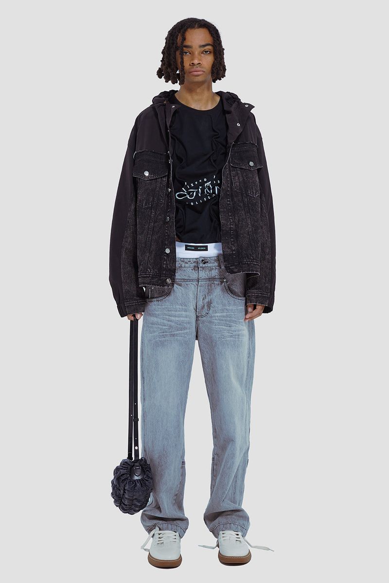 DENIM ANORAK BLACK