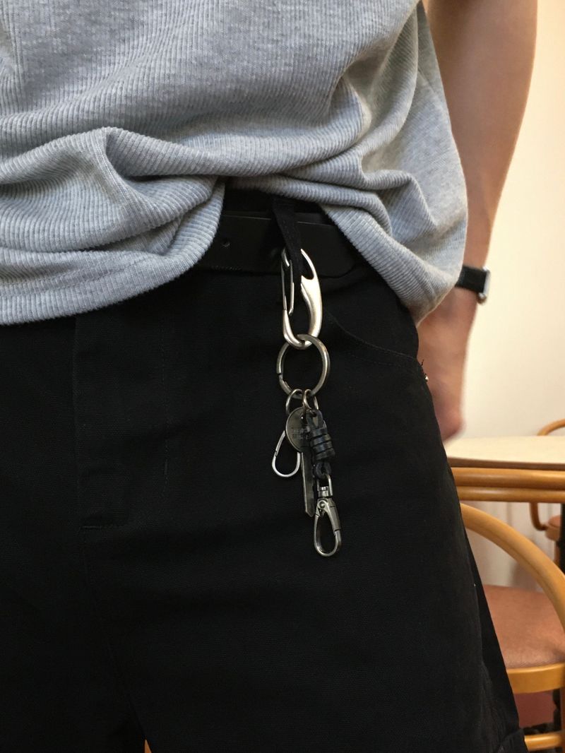 SSROOM(エスエスルーム)の「Layered Wallet Key Ring (BLACK)(Accessories)」