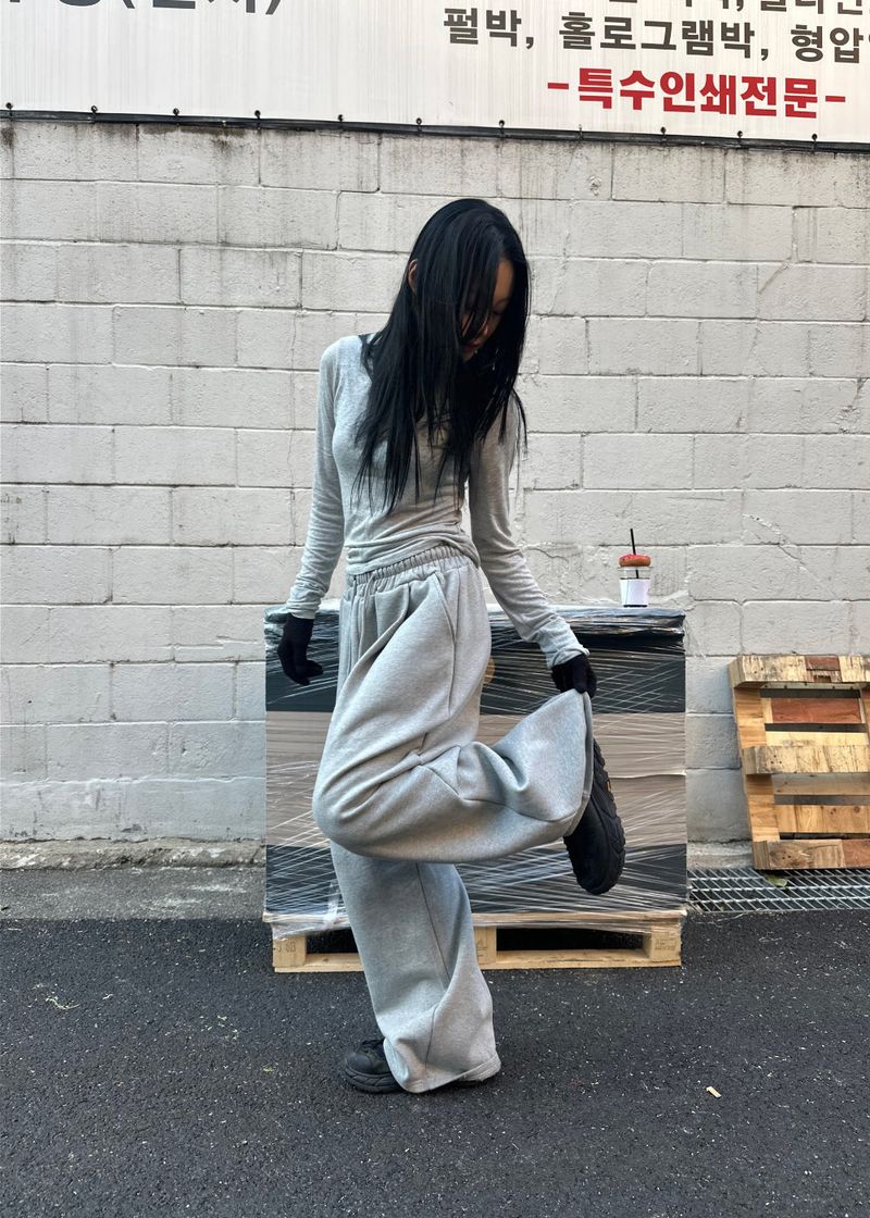  HEAVY WIDE SWEAT PANTS