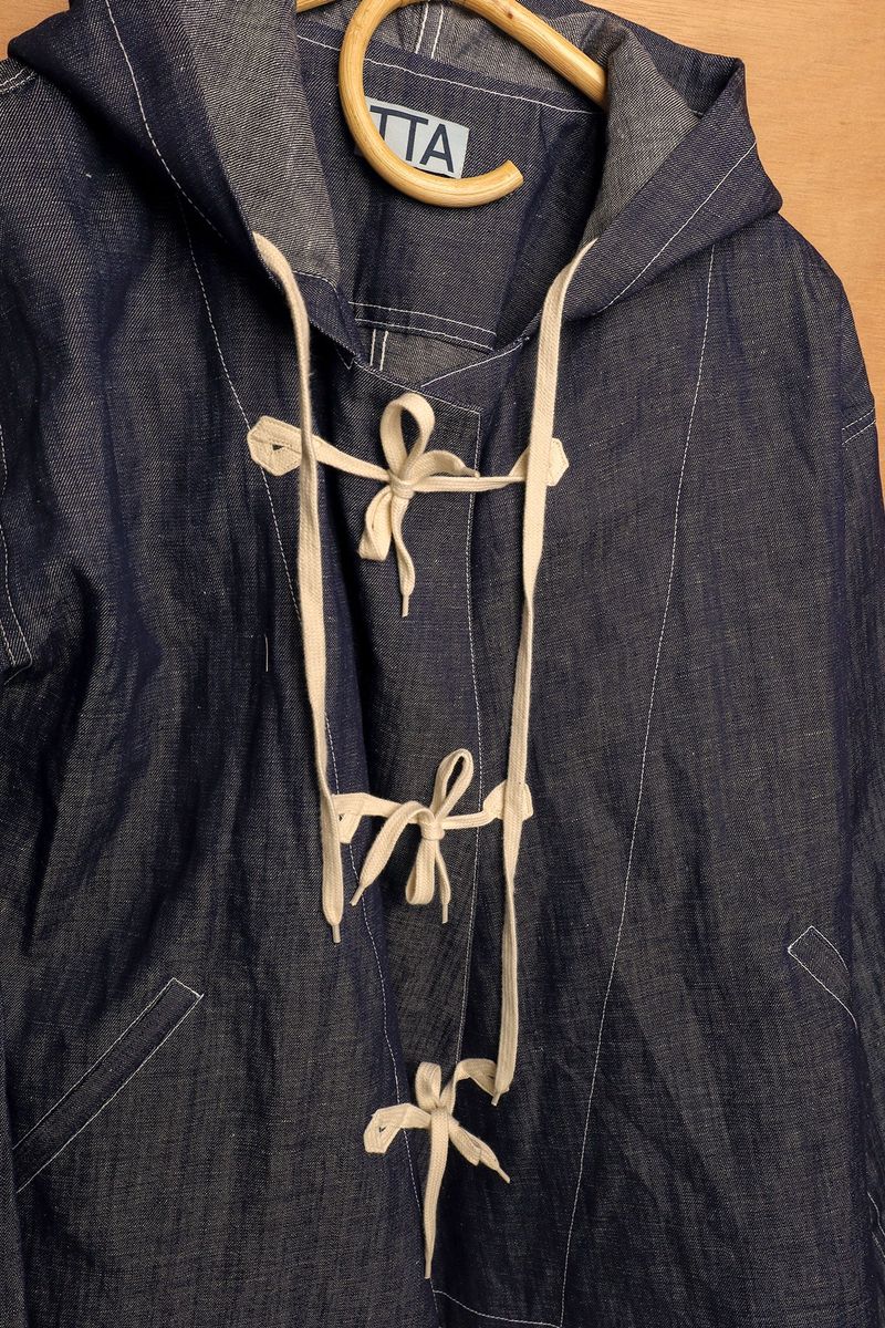 HOOD CARDIGAN JACKET-INDIGO NAVY