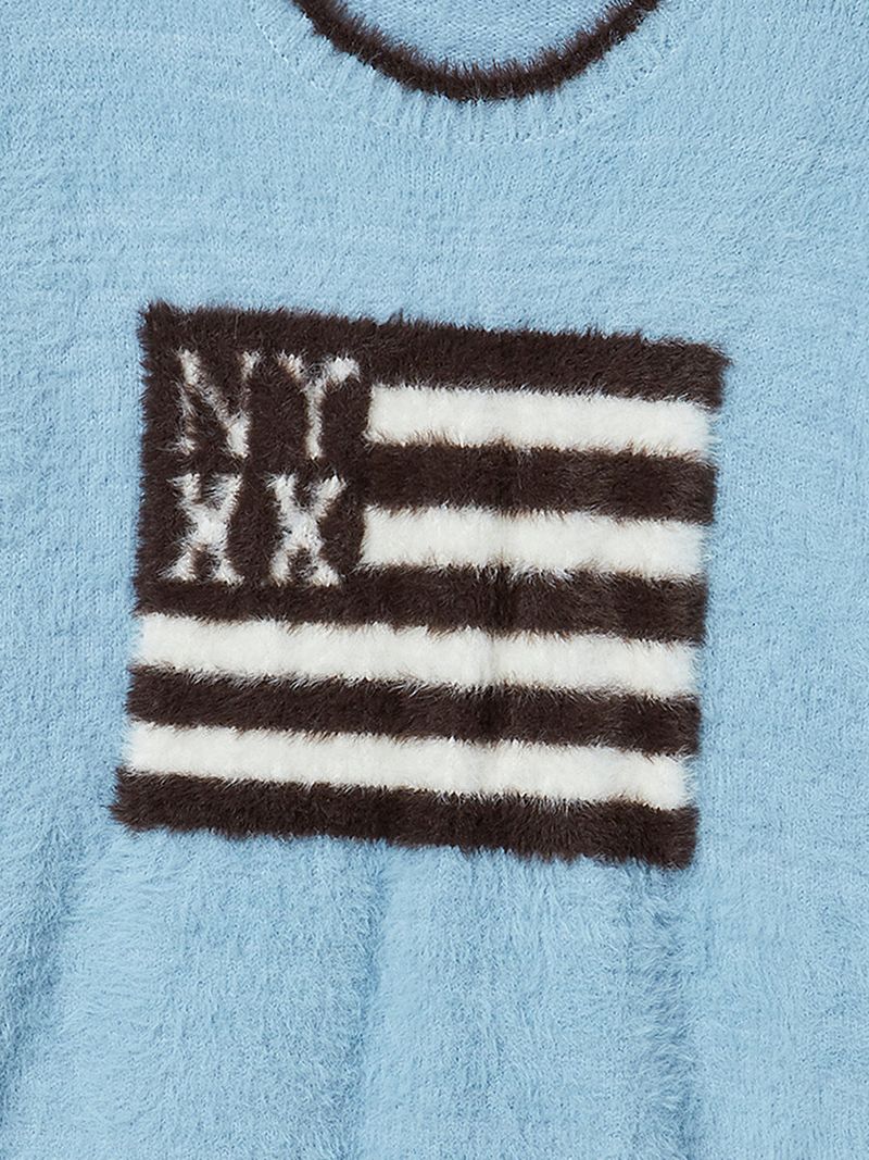NYX FLAG KNIT BLUE