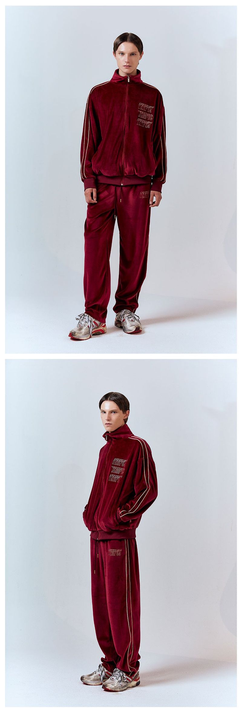 SIGNATURE TRACK PANTS [BURGUNDY]