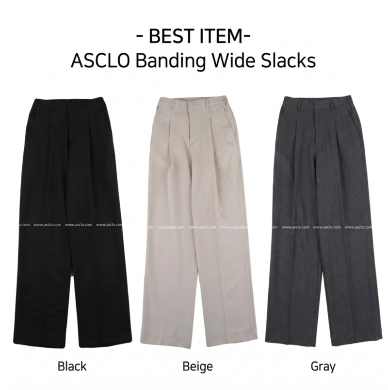ASCLO Banding Wide Slacks (2color)