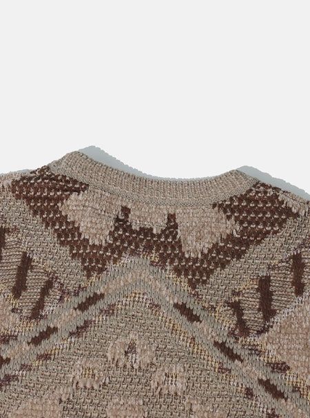 Lion Vintage Knit Long Sleeve T-shirt