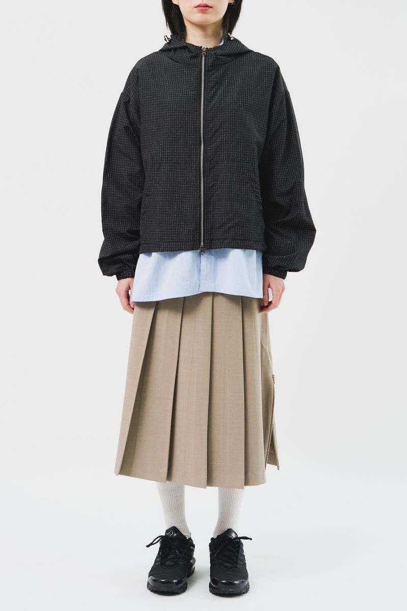 Square Cropped Hooded Jacket (5color)