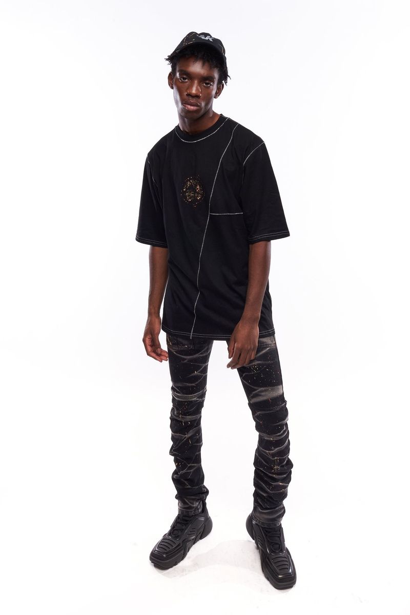 AKINGS（エーキングス）の「ANARCHY PAINT SPLATTER TEE（Tops）」