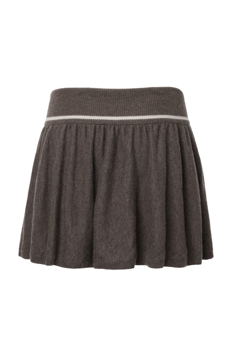 Isabel emblem knit skirt