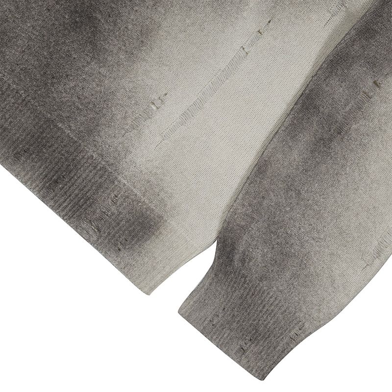 [24SS LSD COLLECTION]  Spray Damaged Round Knit_Grey