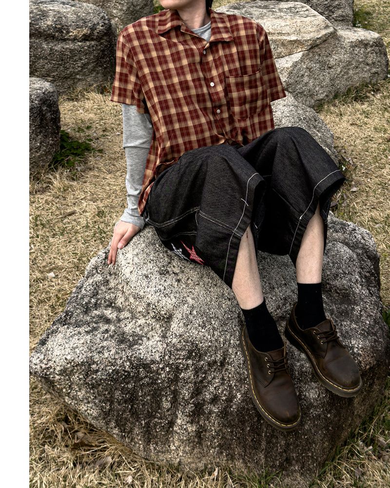 Stel Patch Bermuda Denim Pants