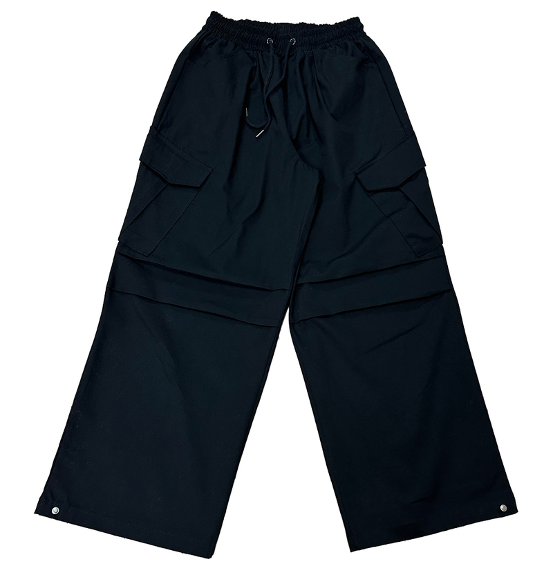 BUTTON CHANGE JOGGER + WIDE🤍🖤🤎 - 3 COLORS