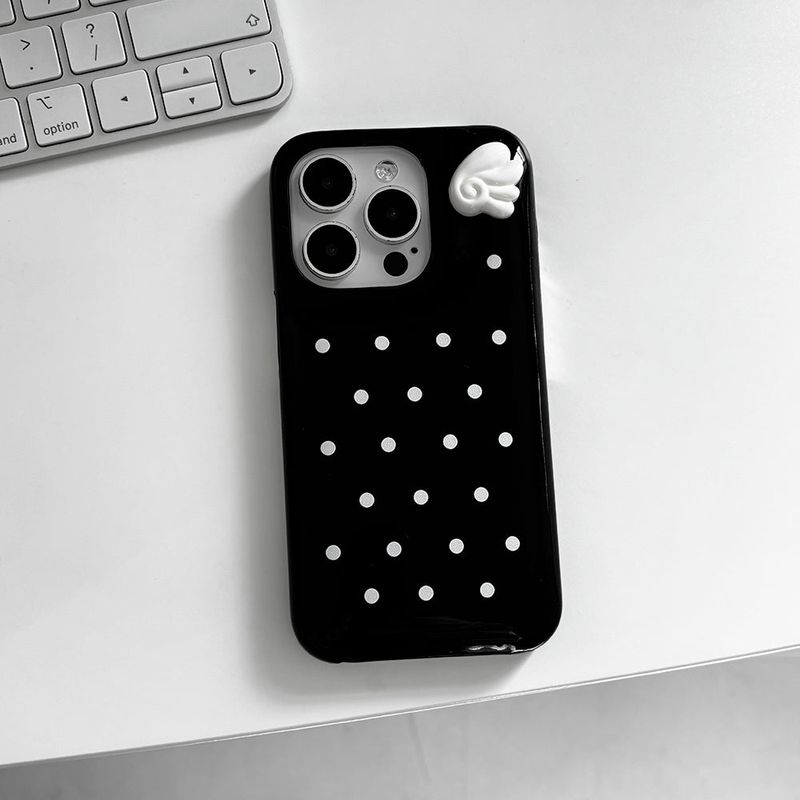 [MADE] black wings dots case
