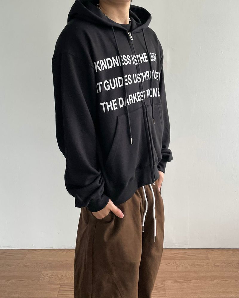 Fog Crop Hoodie Zip-UP
