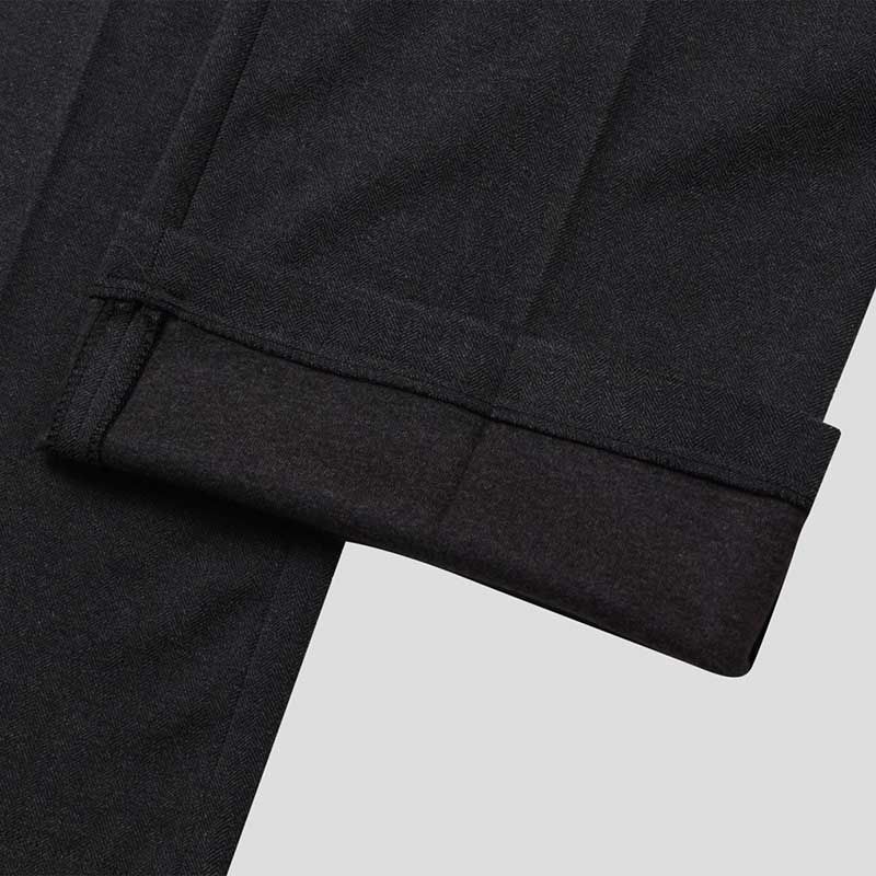ASCLO ウールヘリンボーンフレアスラックス (3color)