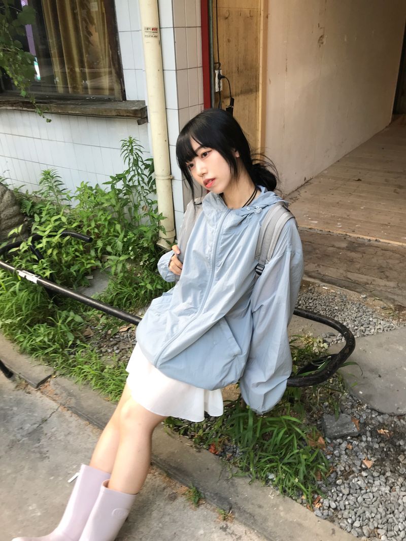Summer Brick Hood Windbreaker