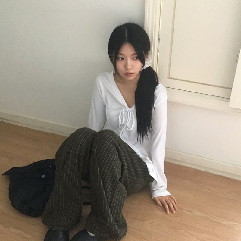 Mocken Stripe Wool Two-Way Wide Pants