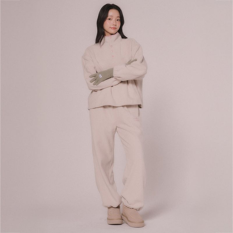 FLEECE 2WAY PANTS (Light beige)