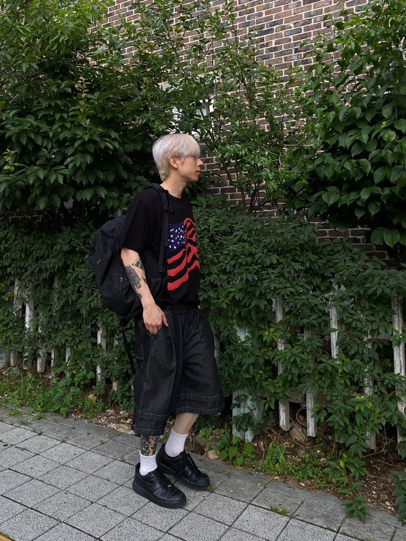 USA Round short sleeve knit 3