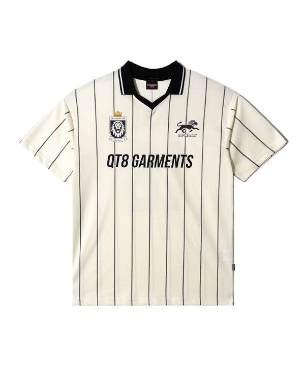 QT8 GARMENTS（キューティーエイトガーメント）の「LB 3R Soccer Jersey (Rielle)（Tops）」