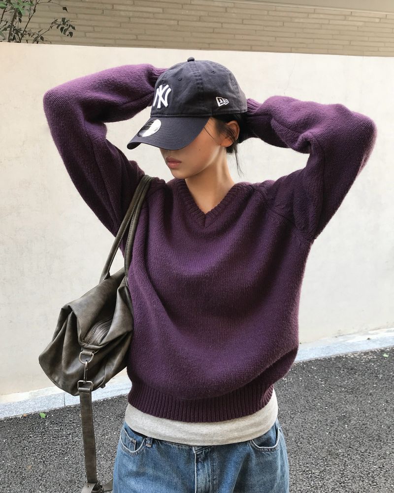[ORIGINAL] Derr V-Neck Loose-Fit Knit