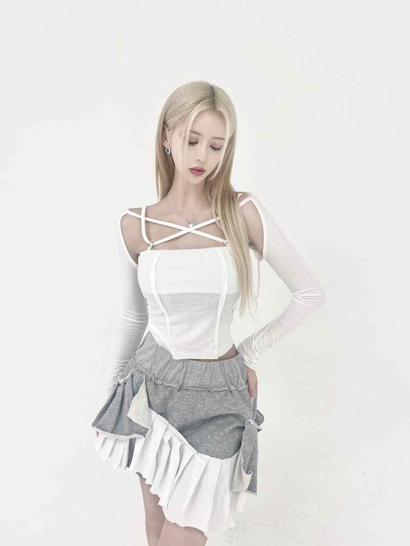デッキフリーパンツミニスカート
