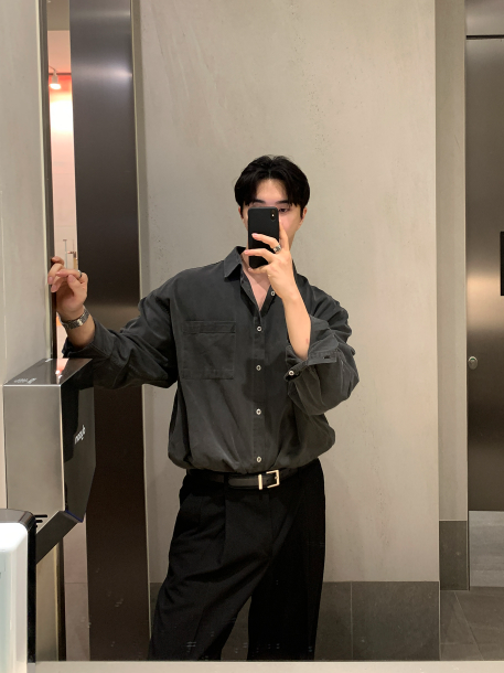 Wonderant Overfit Maximum One Pocket Pigment Shirt