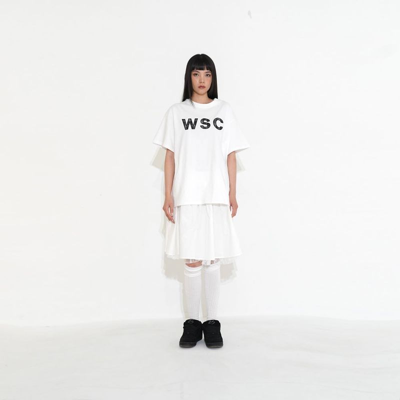 Wsc archive（ダブリューエスシーアーカイブ）の「Double midi sha skirt 002（Skirts）」
