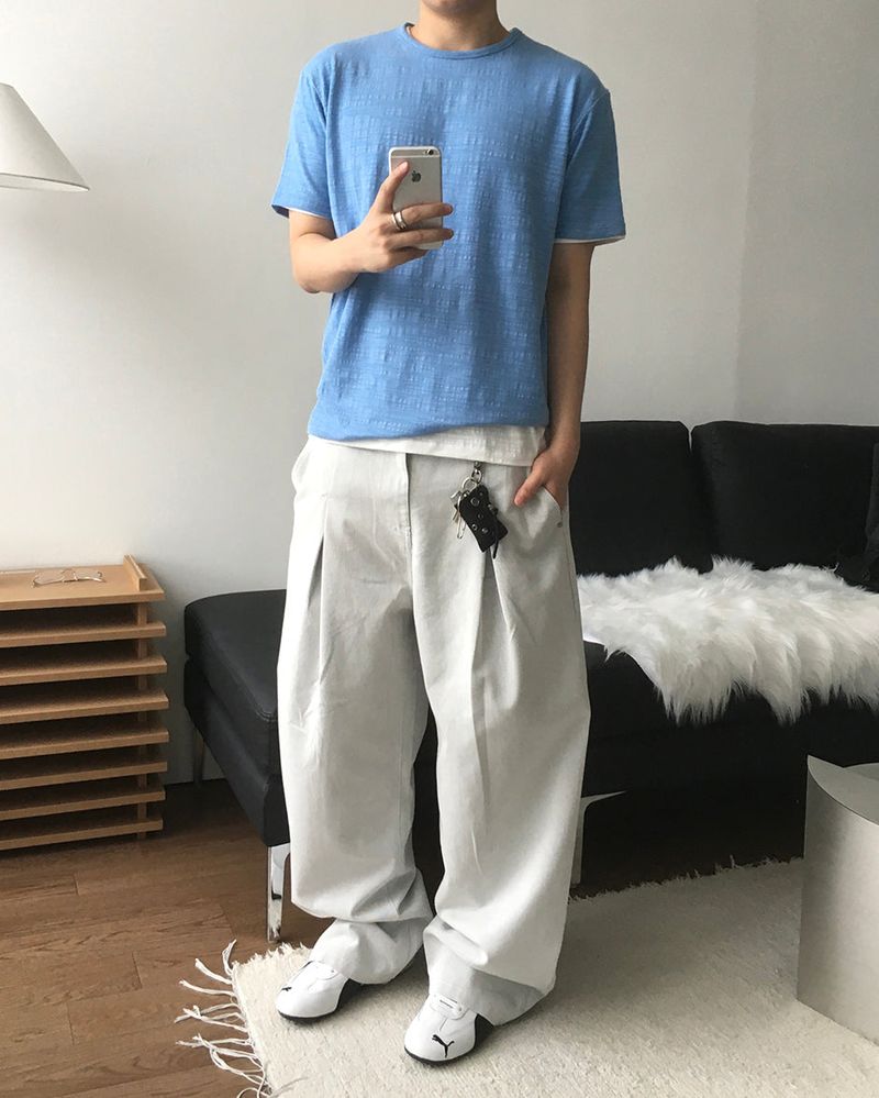 Barel Two Tuck Denim Pants