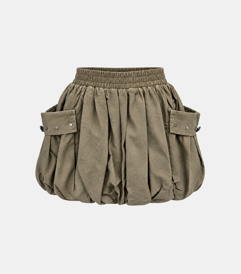 Luna Washed Cargo Balloon Skirt
