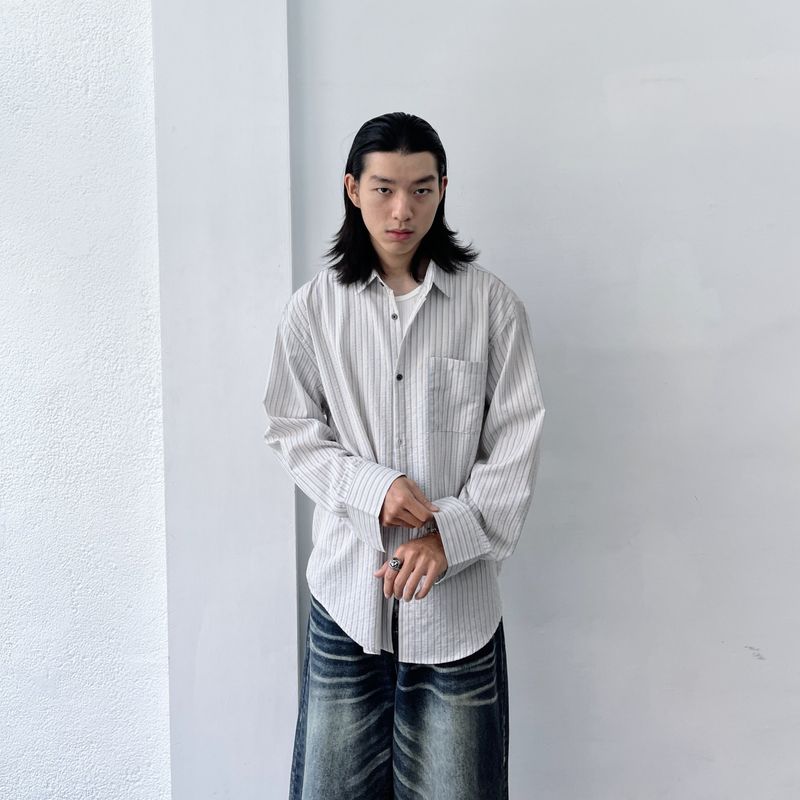 Grey Mist Stripe Shirt