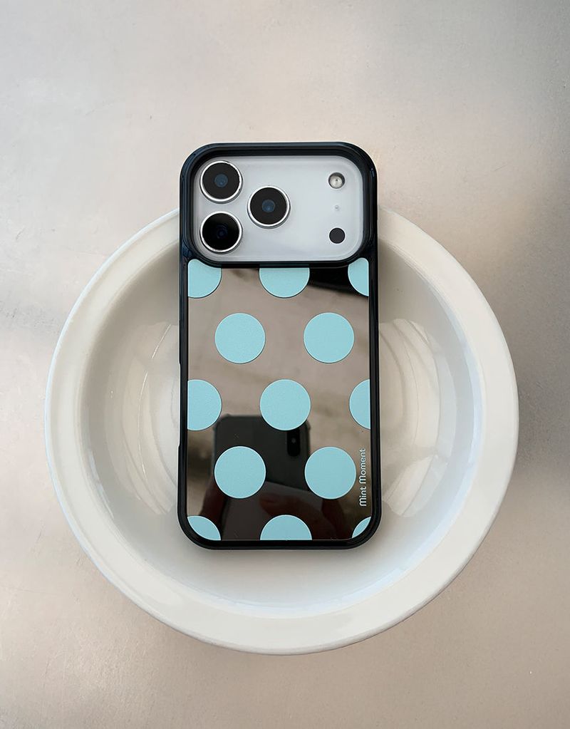 Mint Moment（ミントモーメント）の「[MADE]バブルソーダ iPhone MagSafe対応 ブラックミラーケース（Smartphone Accessories）」
