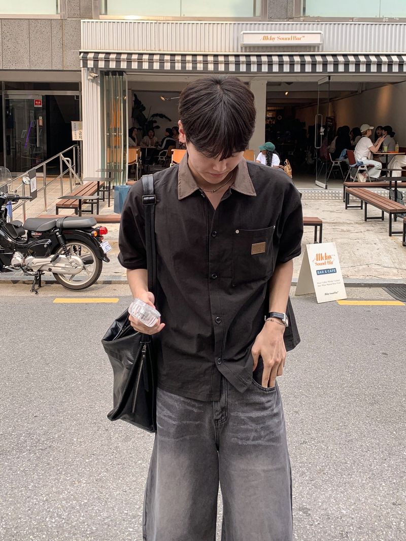 Road Linen Work Short Sleeve Shirt