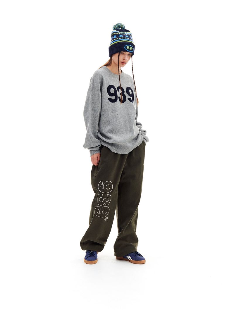 939 LOGO COTTON PANTS (KHAKI)