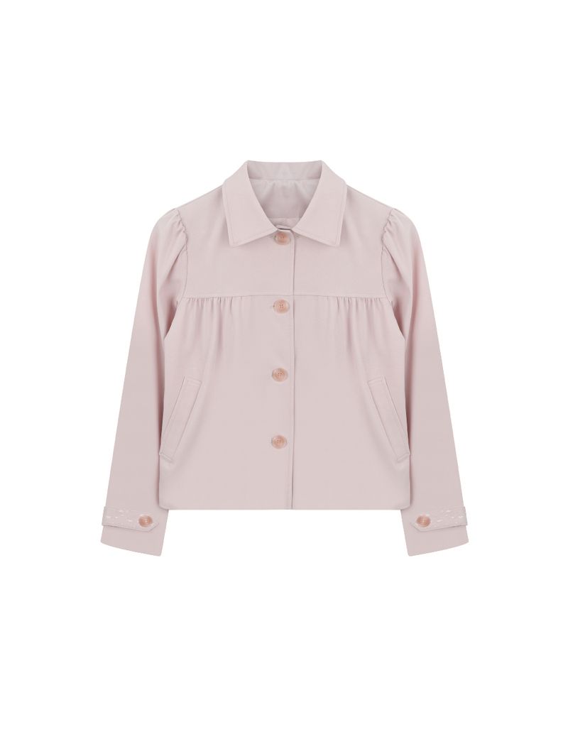 Sophie Shirred Trench Jacket (2 colors)