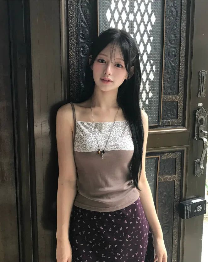 up tier lace camisole top