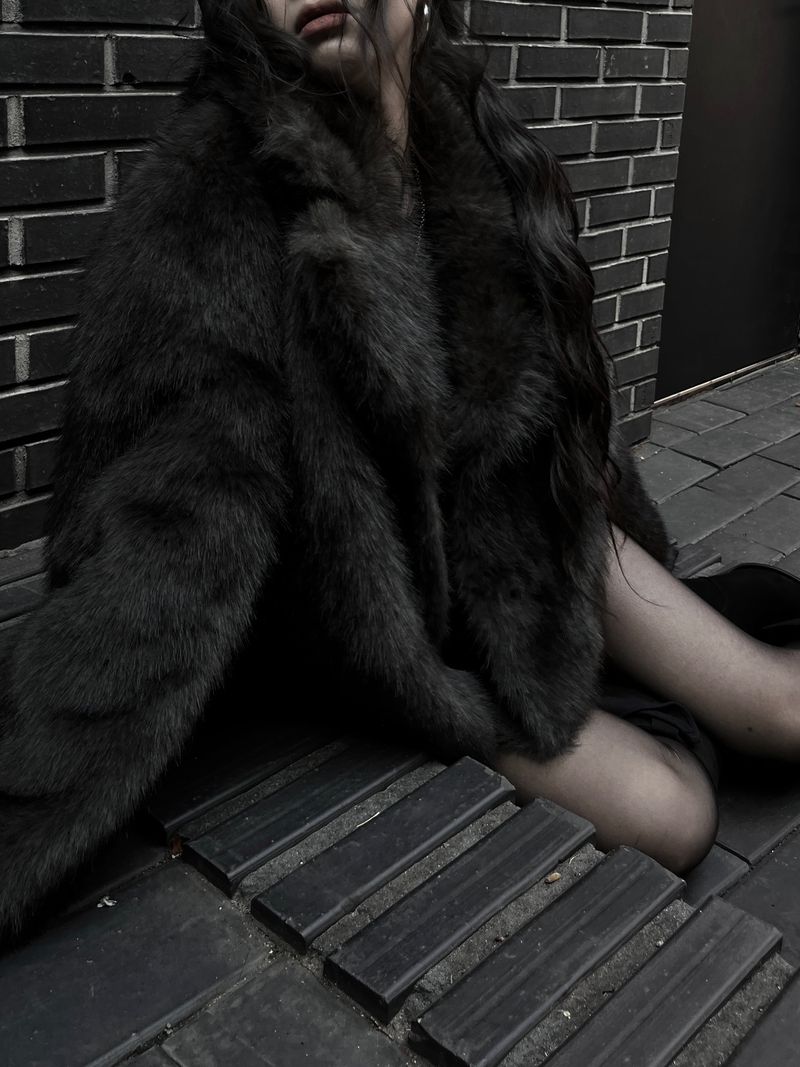 reversible fur mustang jacket (2color)