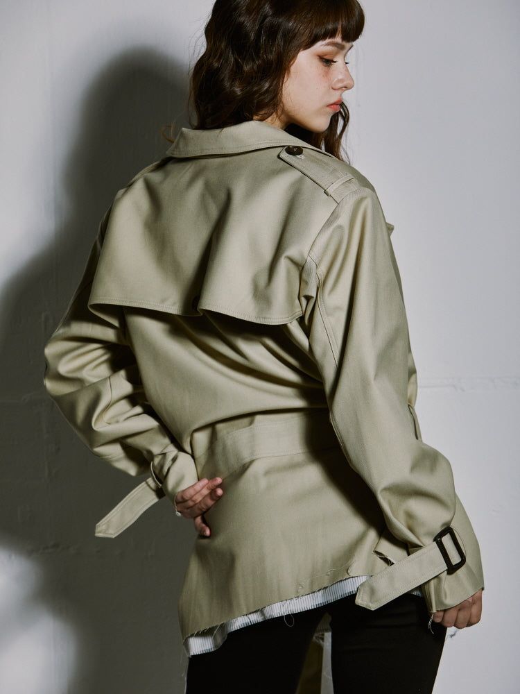 SHORT TRENCH COAT