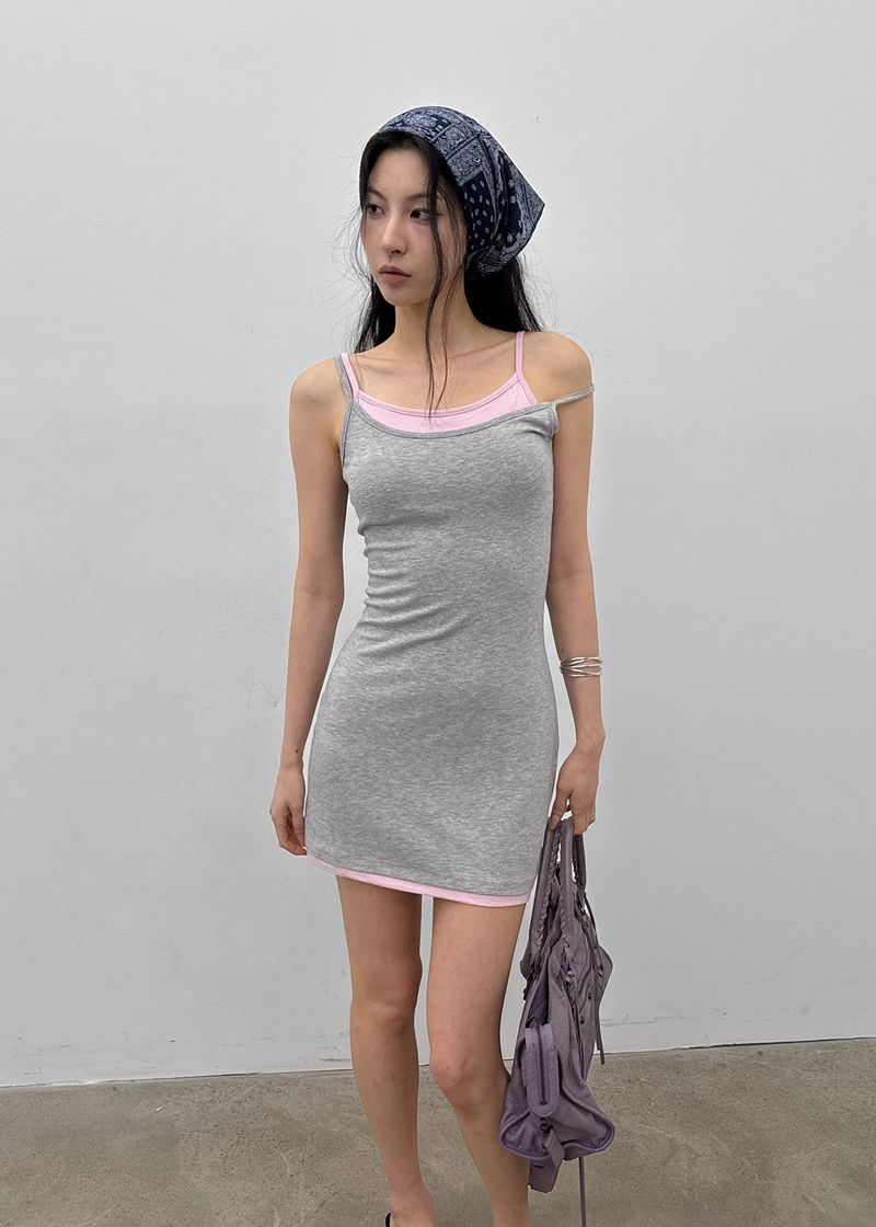 BLACKUP（ブラックアップ）の「[MADE] Prico Layered Mini Dress (Built-in Cap)（Dresses）」