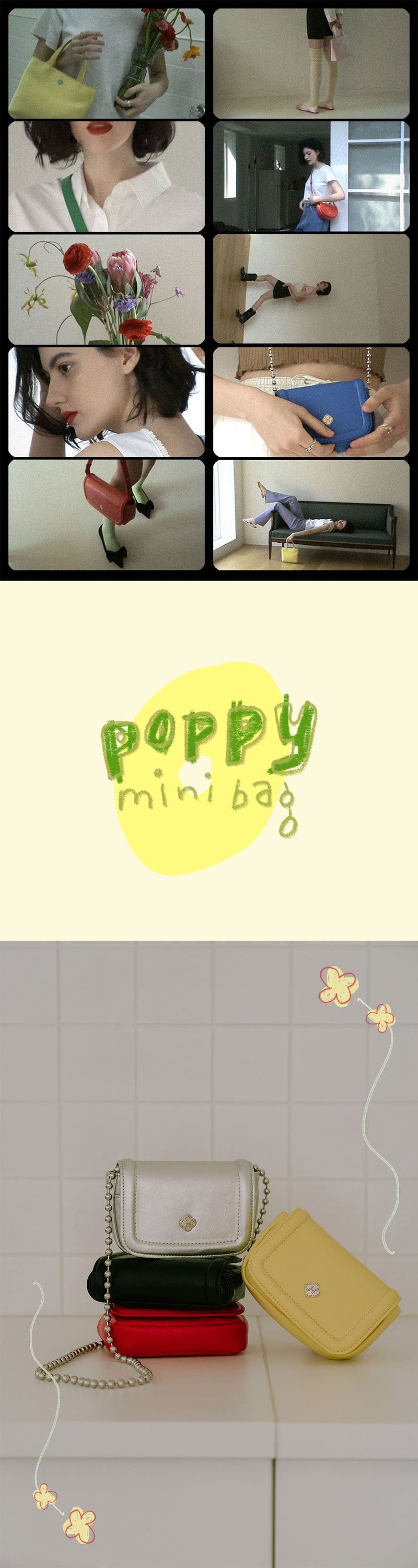 Poppy Chain Mini Bag_Yellow