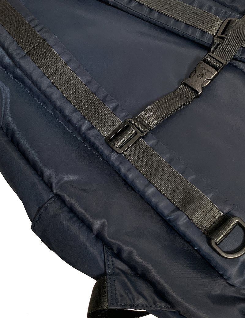 Padded Cargo Pocket Backpack (Navy)