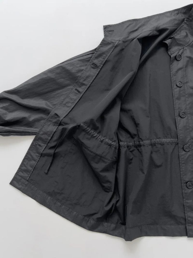 Low Nylon String Loose Fit Jacket