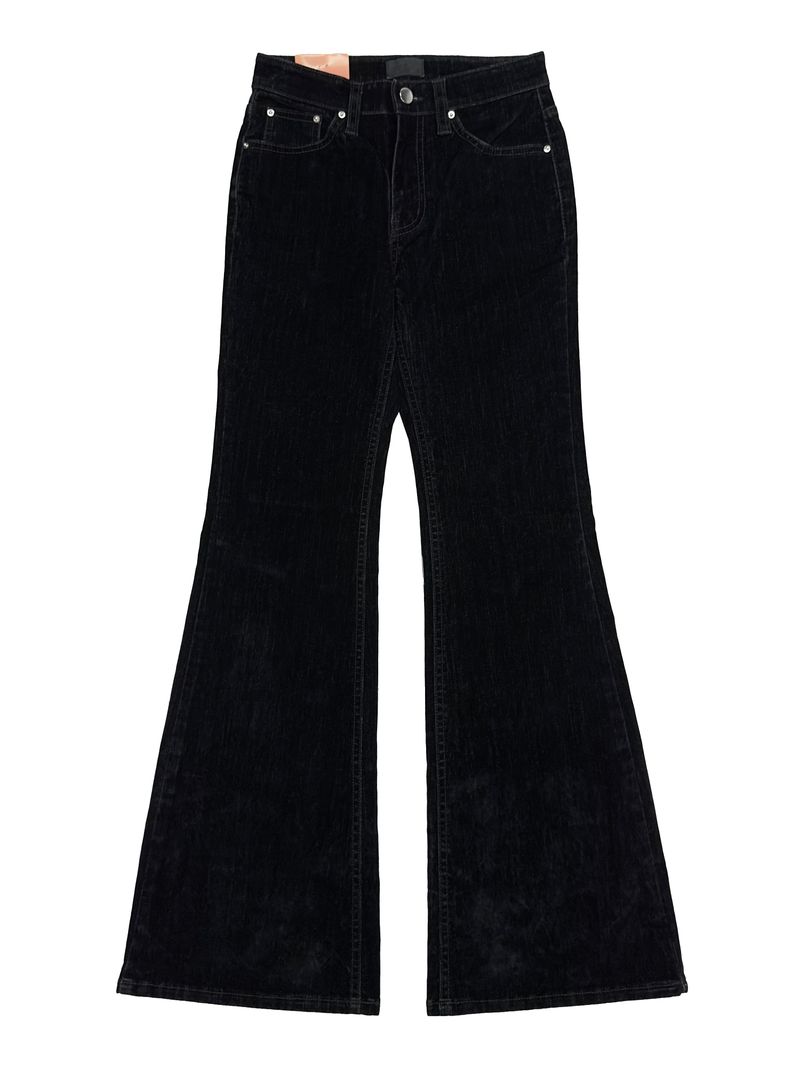 velvet stud bootcut pants