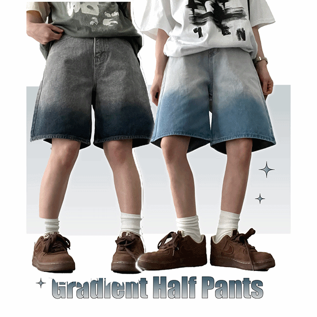 hijjoo（ハイチュー）の「[S~2XL] Biffy gradation denim shorts（Pants）」