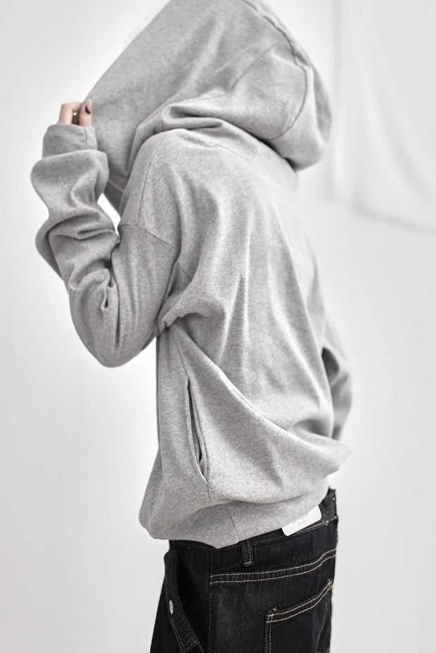 Off wide ribbed hoodie
