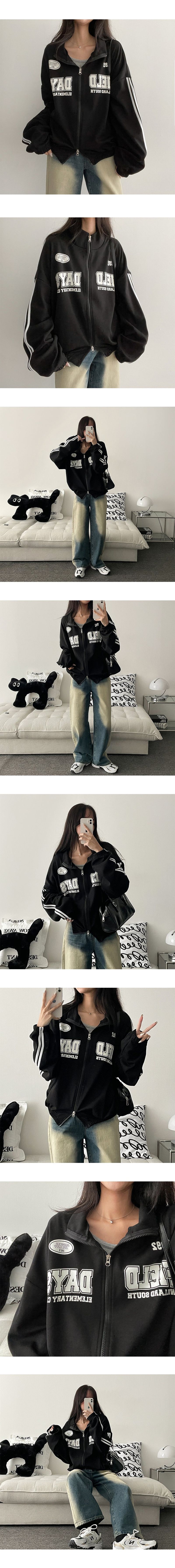 Dale Line Two Way Crop Zip-Up