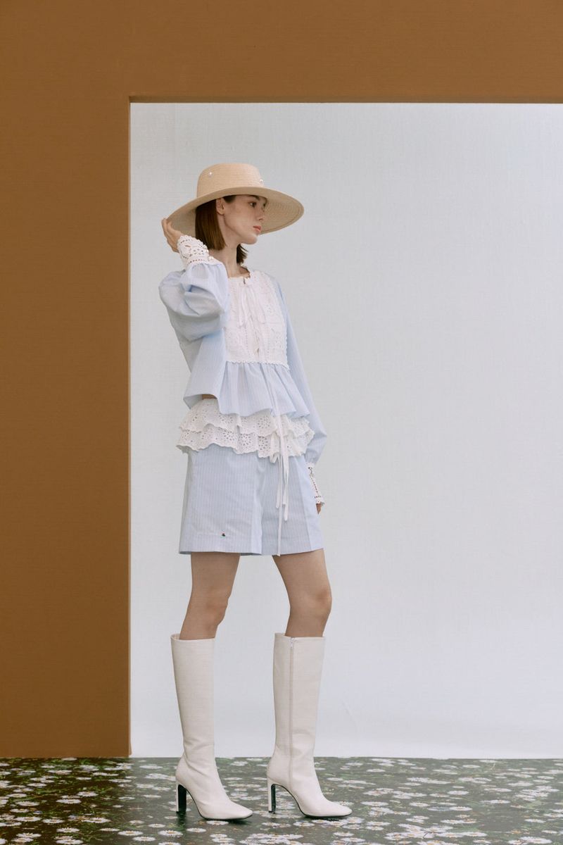 Cotton lace shirt