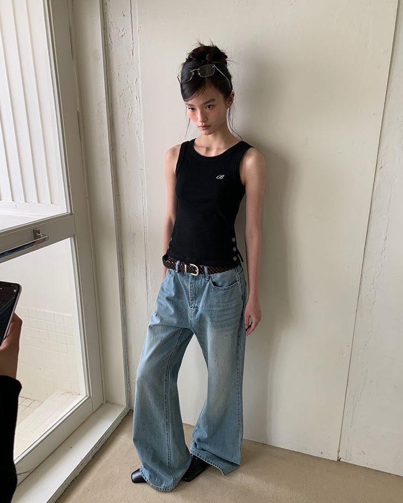 BEIDELLI（ベイデリー）の「[ORIGINAL] Niel Logo Semi Bootcut Denim Pants（Pants）」