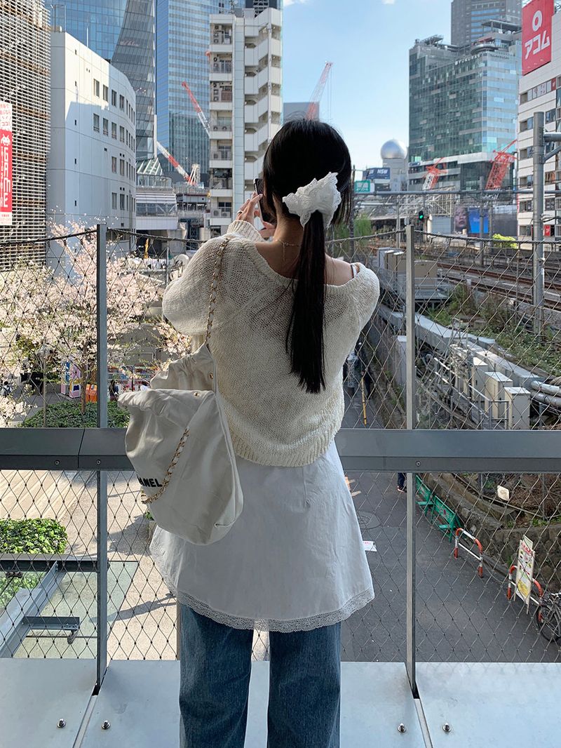 Vanilla two-way lace dress